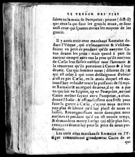 1574 - Benoît Rigaud - Trésor des vies de Plutarque - Avignon