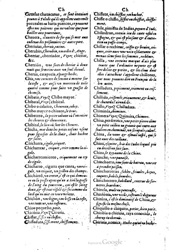1621 - Adrian Tiffaine - Trésor des deux langues espagnole et française - BM Lyon