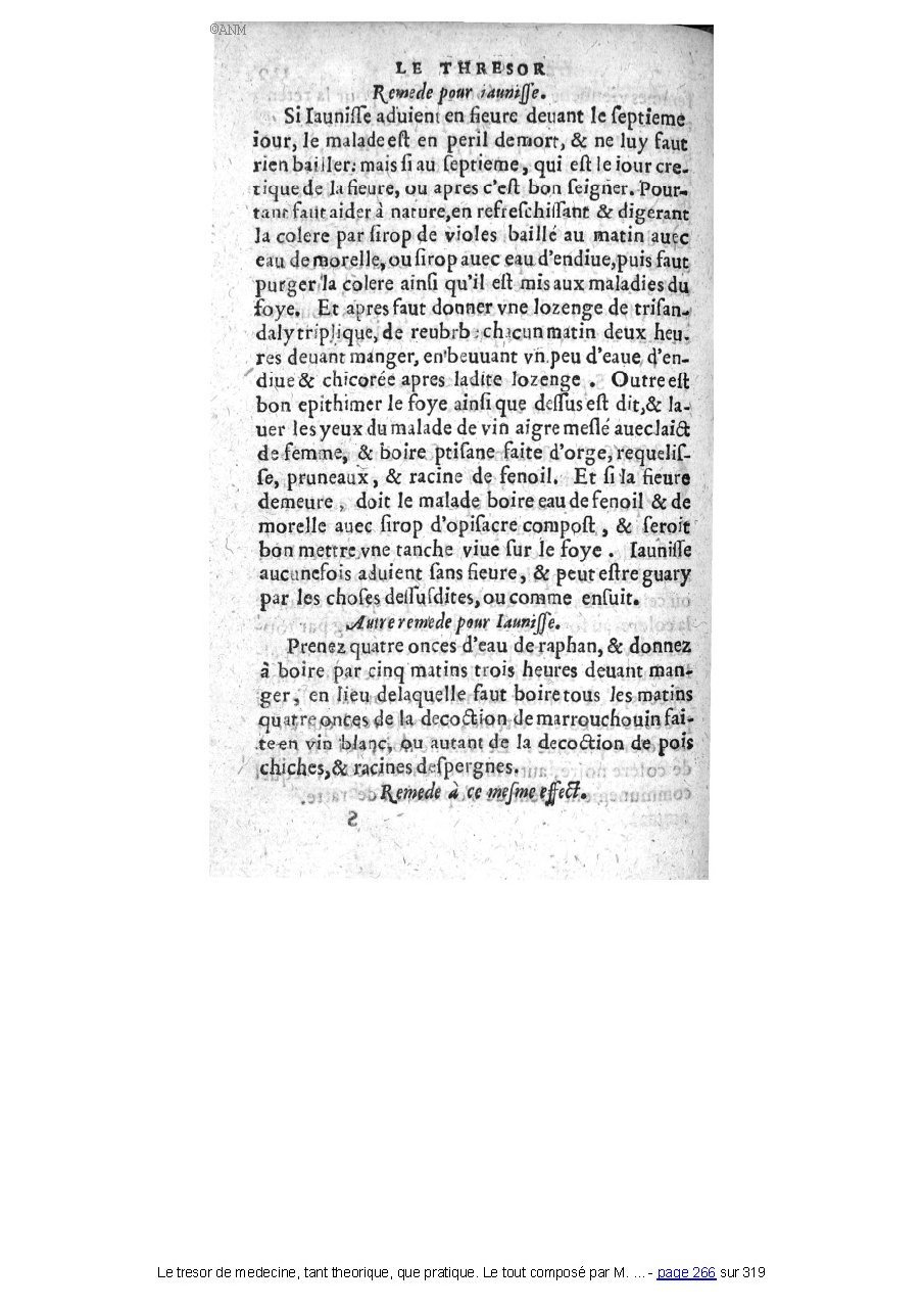 1560 - Pierre et Jan Moine - Trésor de médecine - Université Paris Cité