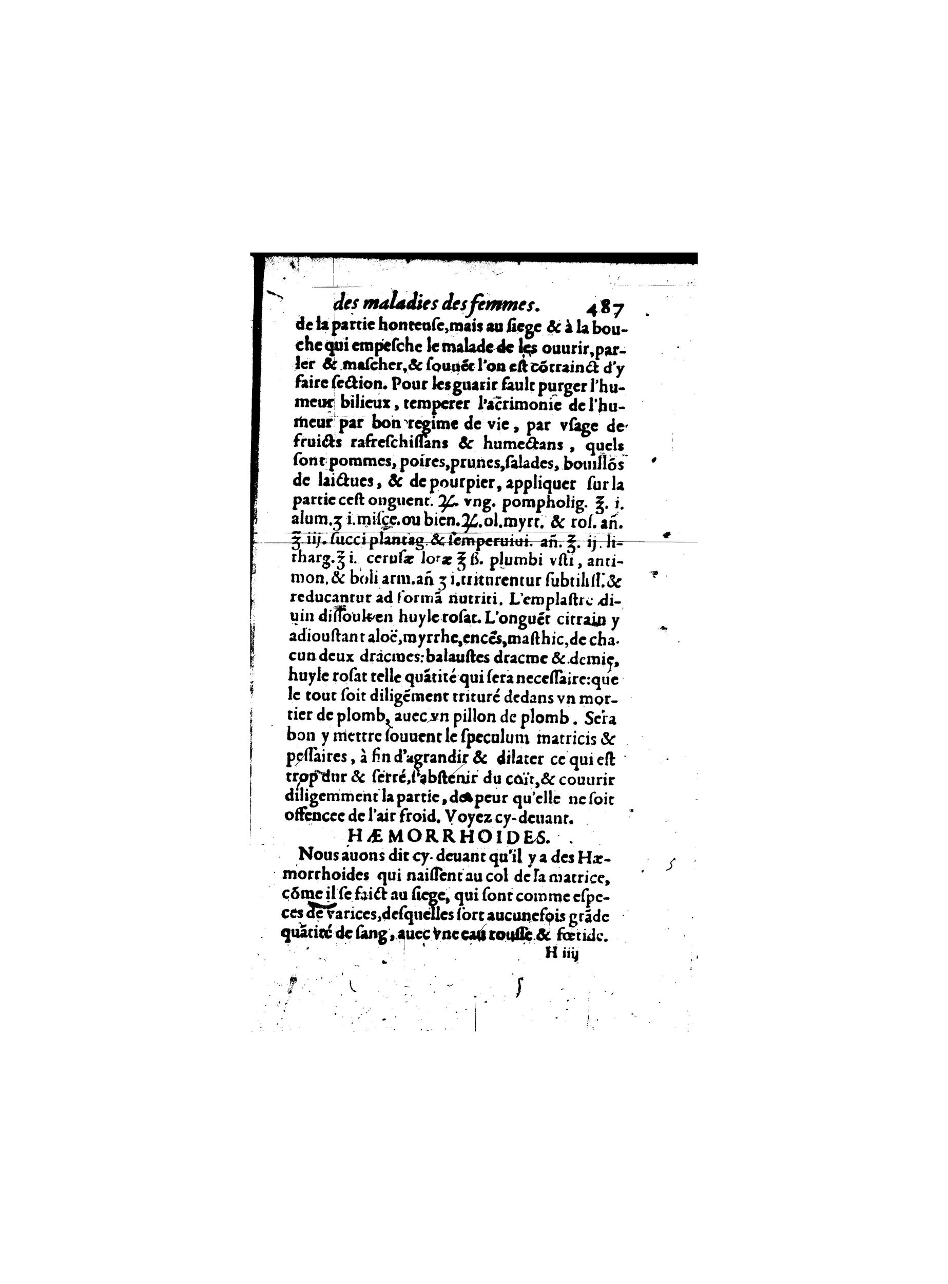 1587 - Jacques du Puis - Trésor des remèdes secrets pour les maladies des femmes - BnF
