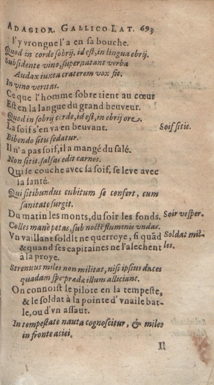 1612 - Dominicus Custos - Trésor des proverbes français - Bibliopol-Olomuc 1612 - Dominicus Custos - Trésor des proverbes français - Bibliopol-Olomuc
