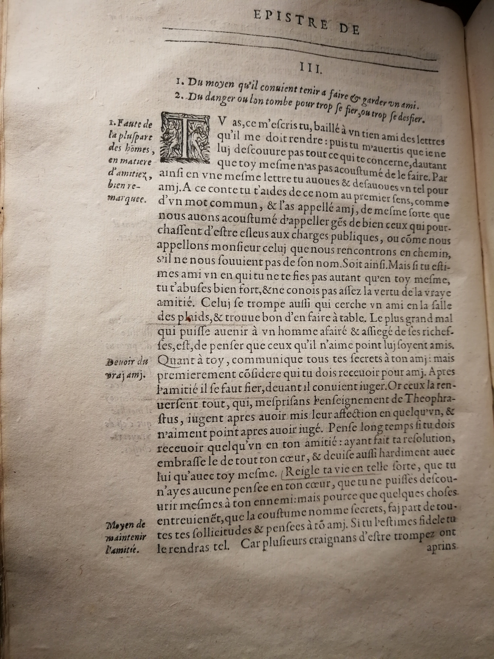 1590 (= 1595) - Jean Houzé - Œuvres morales et mêlées de Sénèque, Trésor de philosophie morale - T. 2 - BnF