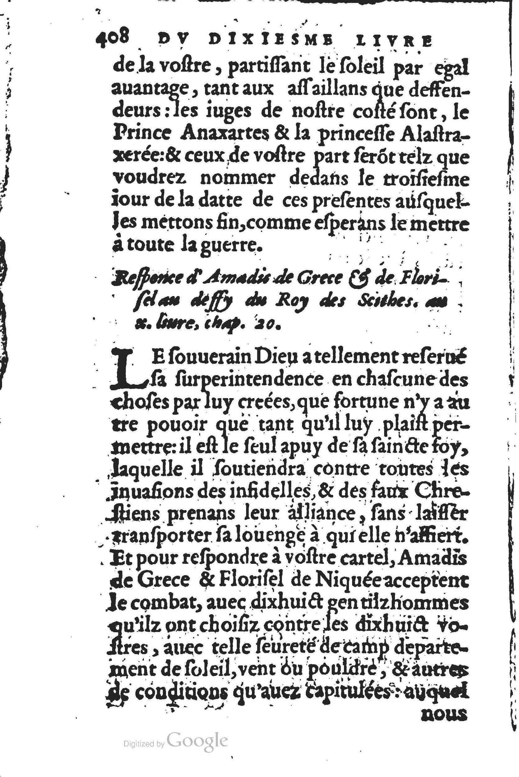 1560 - Jean d’Ogerolles et Gabriel Cotier Lyon - Trésor des Amadis - BSB Munich