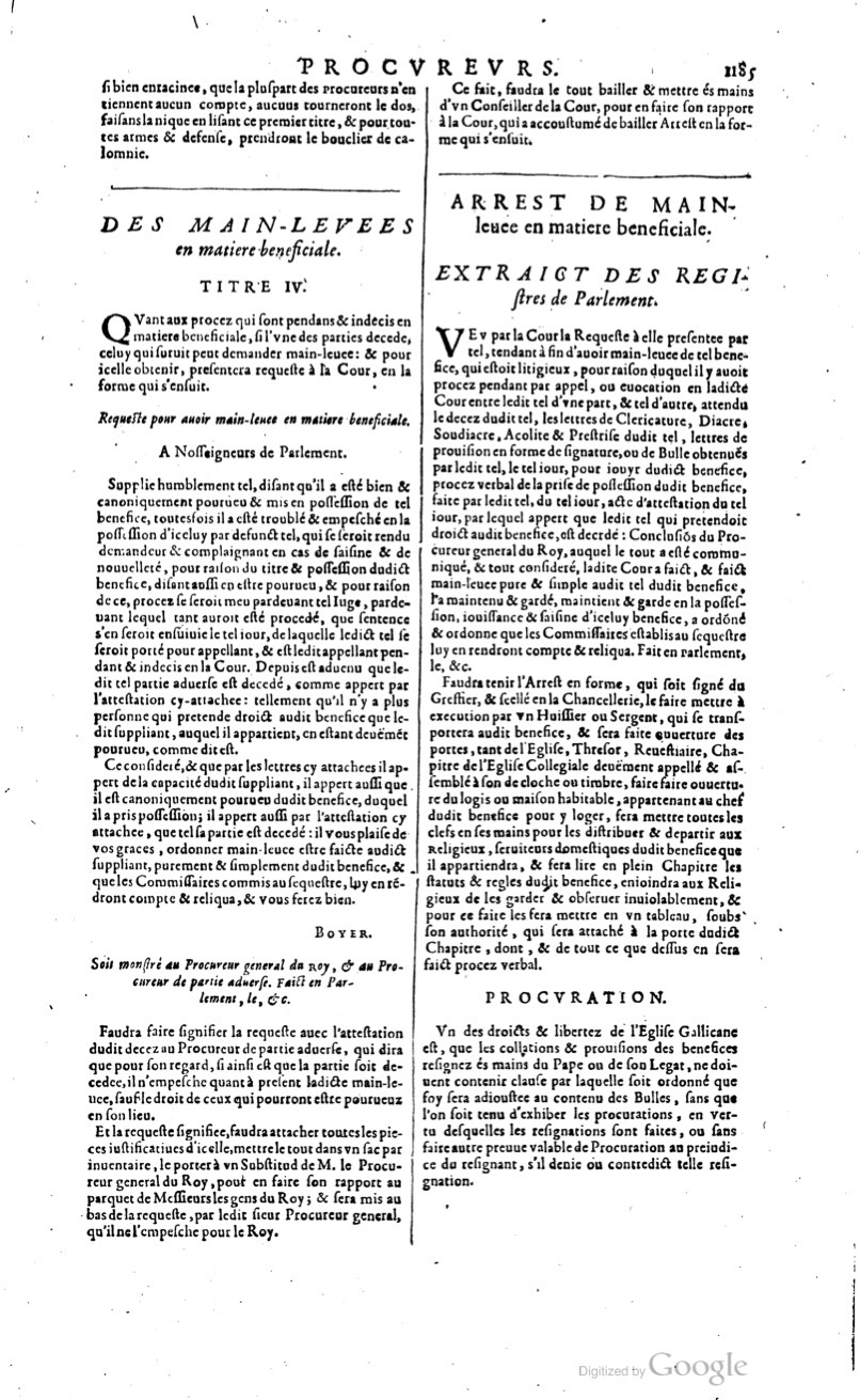 1629 - Veuve Nicolas Buon - Trésor du droit français (29620 T. 2) - BM Lyon