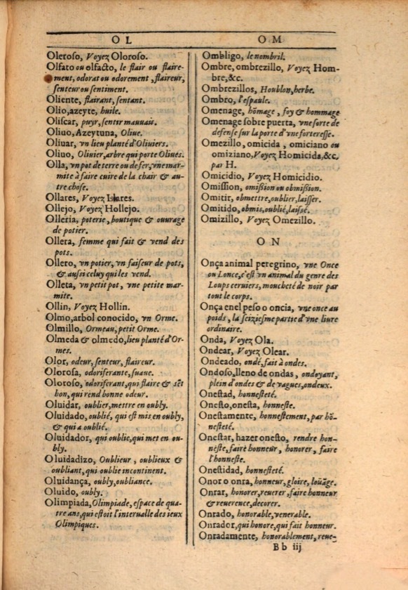 1607 - Marc Orry - Trésor des deux langues espagnole et française (Première et Seconde parties) - ÖNB Wien