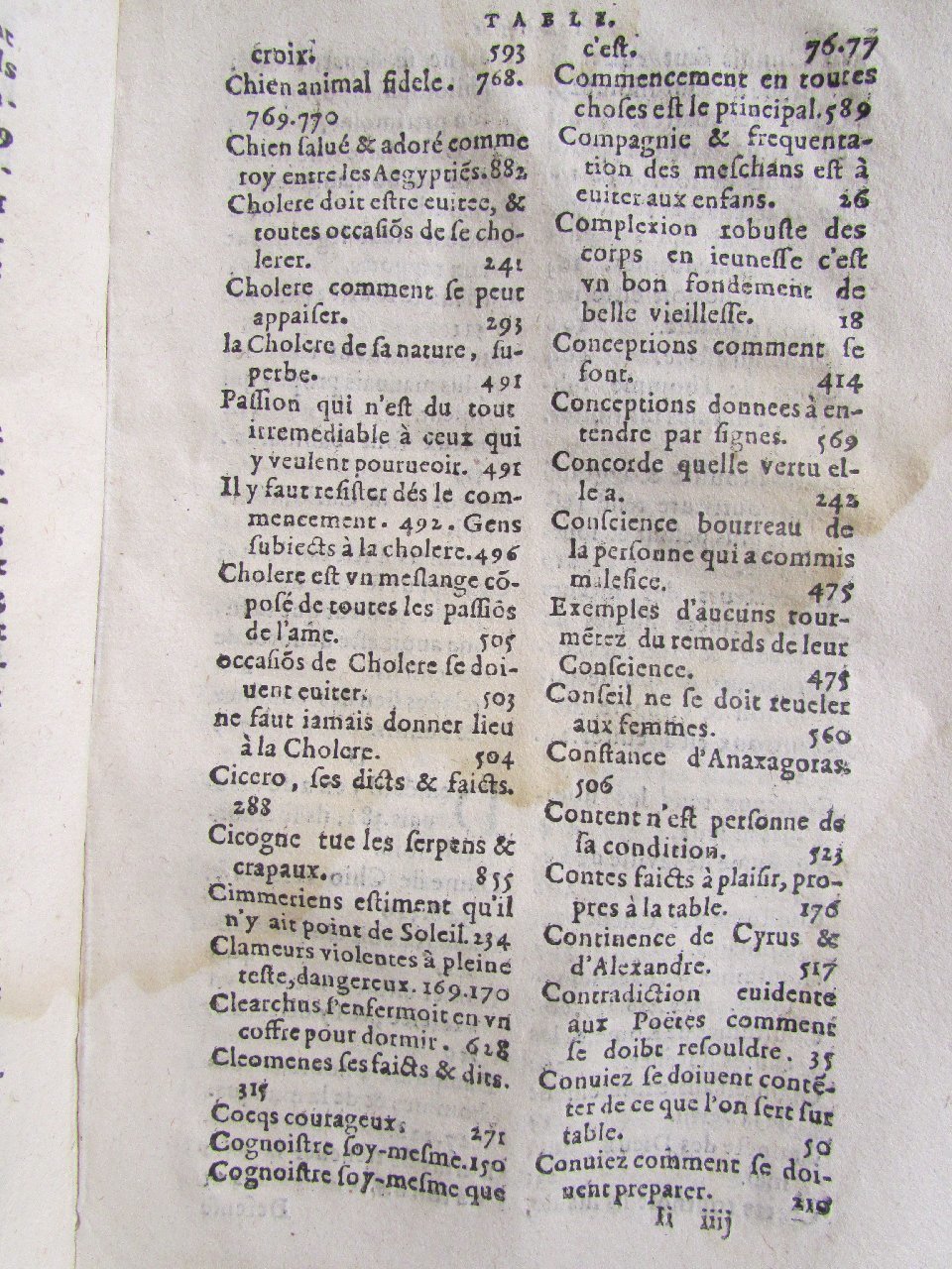 1578 - Jean Poupy - Trésor des morales de Plutarque - Vitré