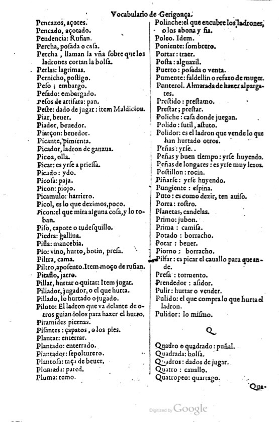 1621 - Adrian Tiffaine - Trésor des deux langues espagnole et française - BM Lyon