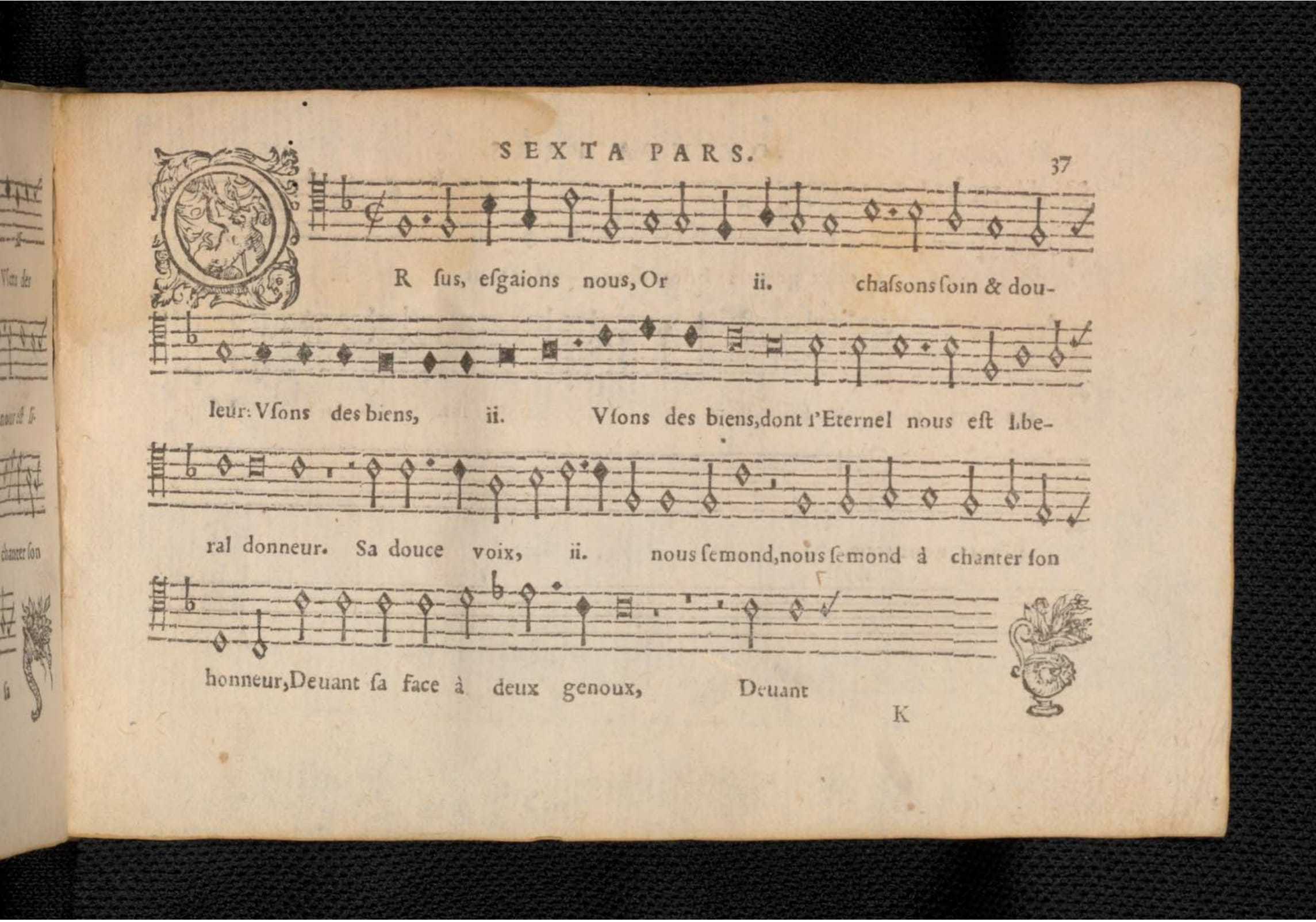 1576 - [Pierre de Saint-André] - Trésor de musique d’Orlande de Lassus Quinta et Sexta pars - KBR Bruxelles