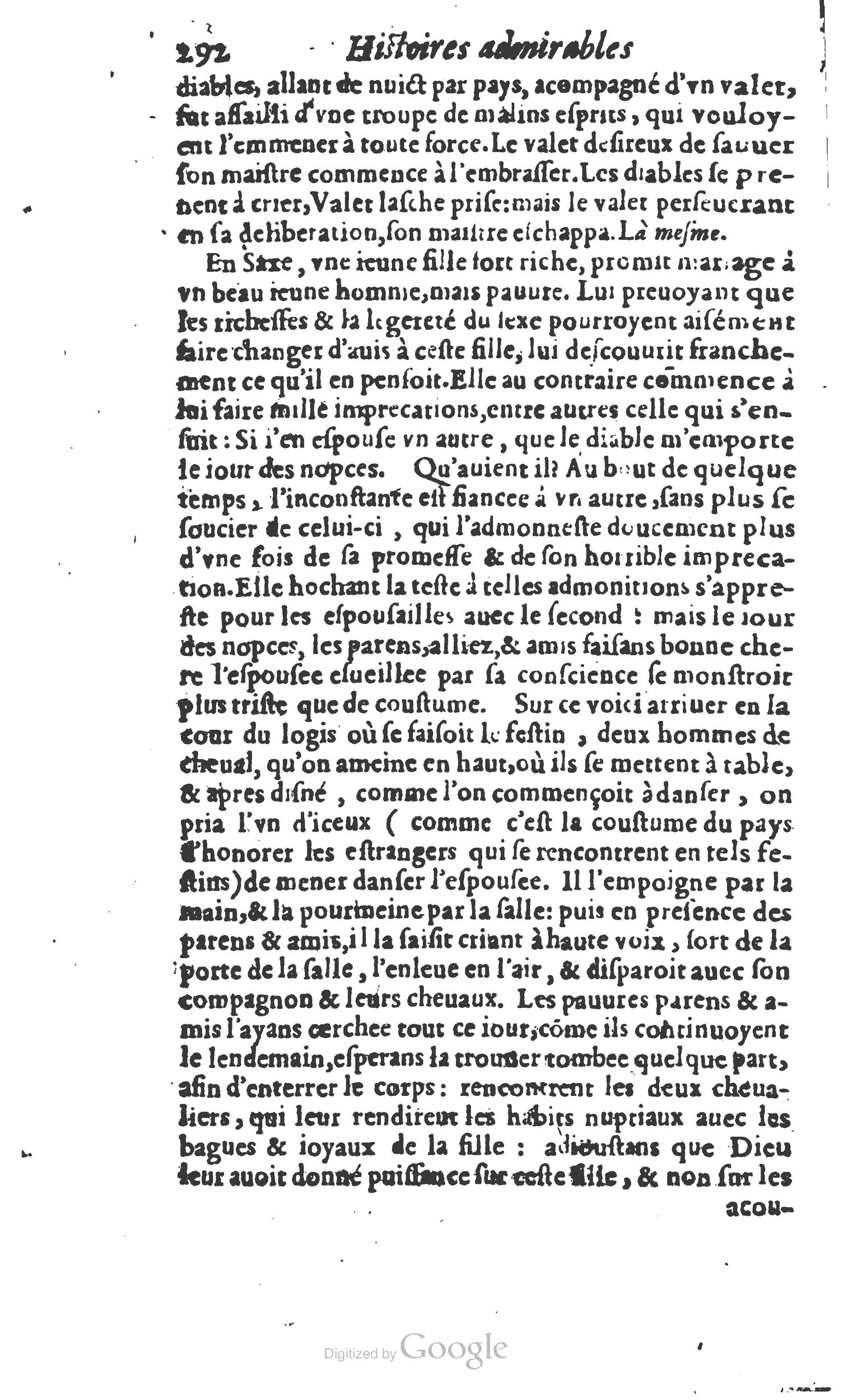 1610 - Paul Marceau - Trésor d’histoires admirables et mémorables - Princeton