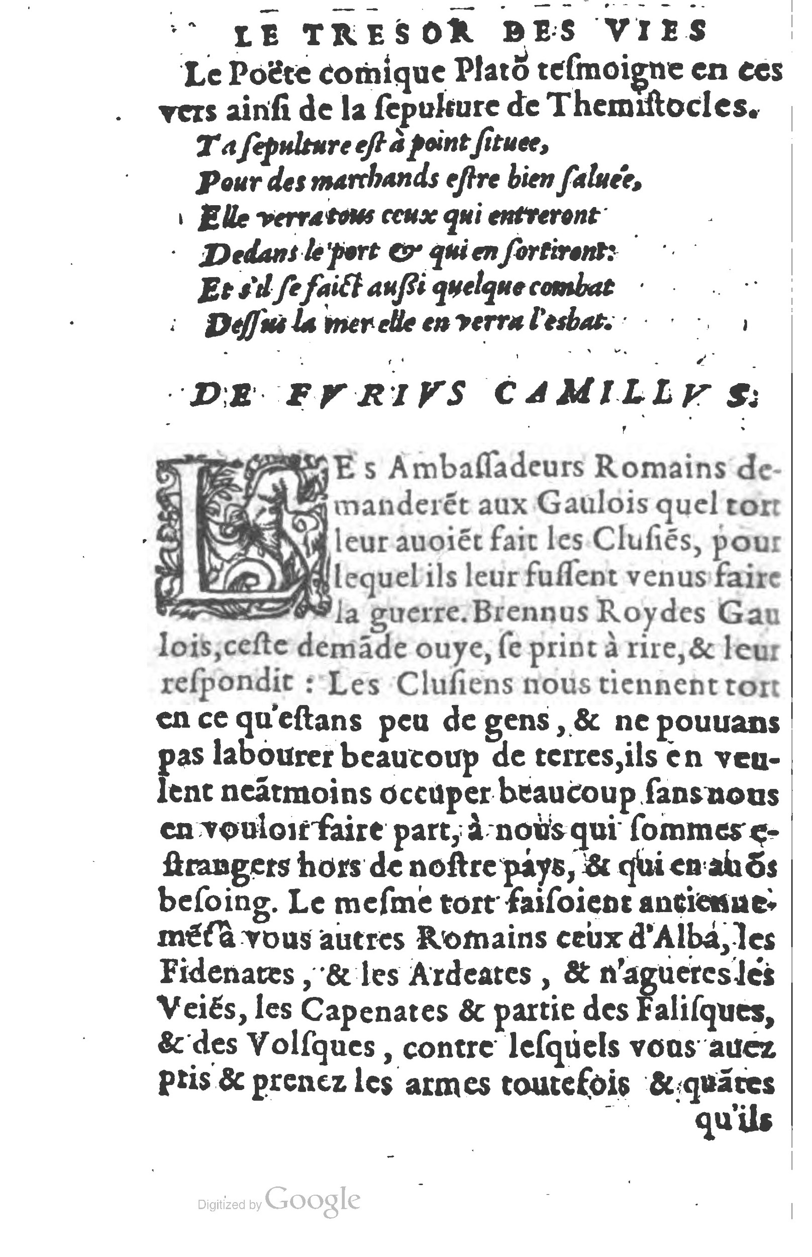 1577 - Claude Micard - Trésor des vies de Plutarque - BSB Munich 1577 - Claude Micard - Trésor des vies de Plutarque - BSB Munich