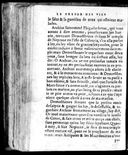 1574 - Benoît Rigaud - Trésor des vies de Plutarque - Avignon