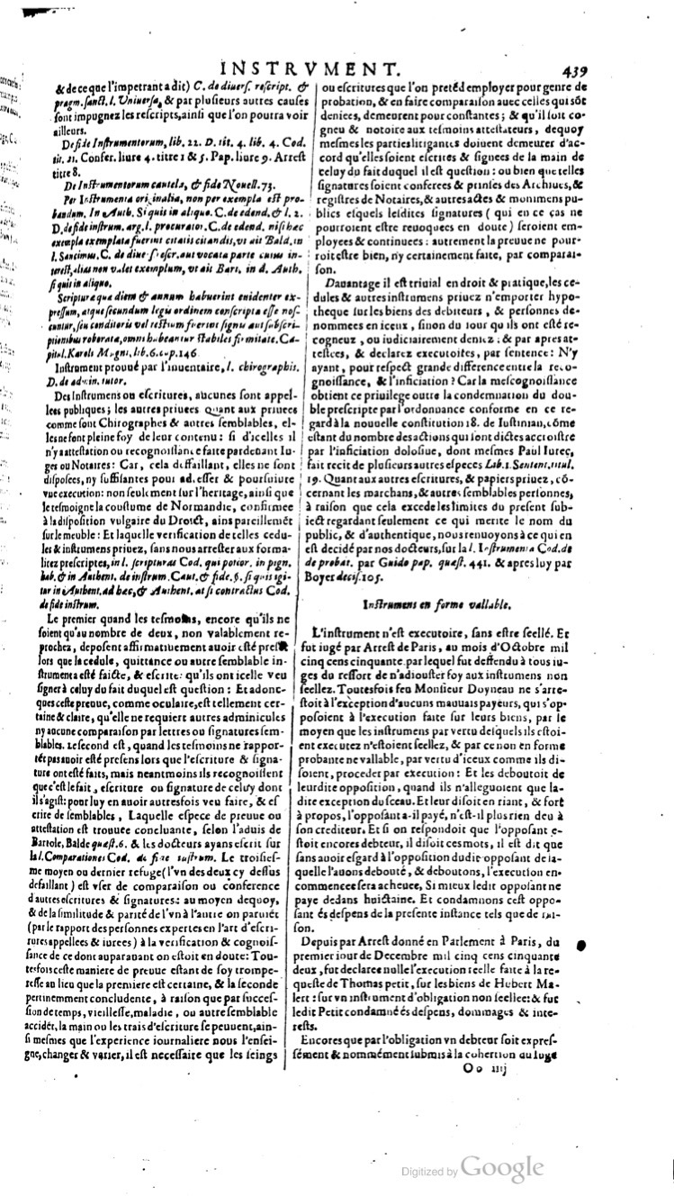 1629 - Veuve Nicolas Buon - Trésor du droit français (29620 T. 2) - BM Lyon