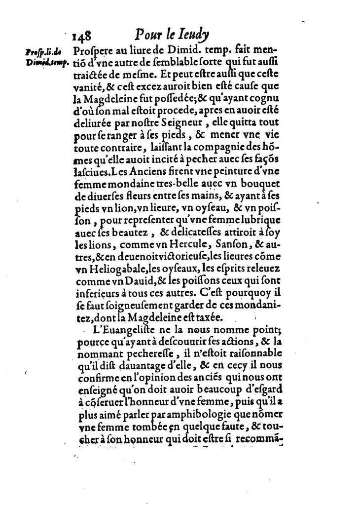 1607 - Nicolas Du Fossé - Trésor quadragésimal - T 02 - BM Lyon