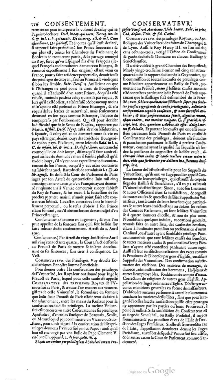 1629 - Veuve Nicolas Buon - Trésor du droit français (21754 T. 1) - BM Lyon