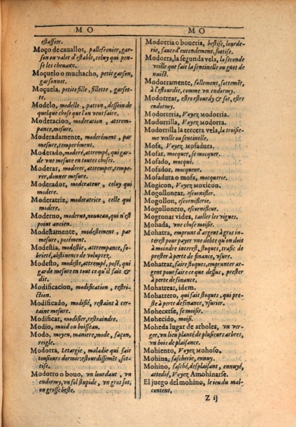 1607 - Marc Orry - Trésor des deux langues espagnole et française (Première et Seconde parties) - ÖNB Wien