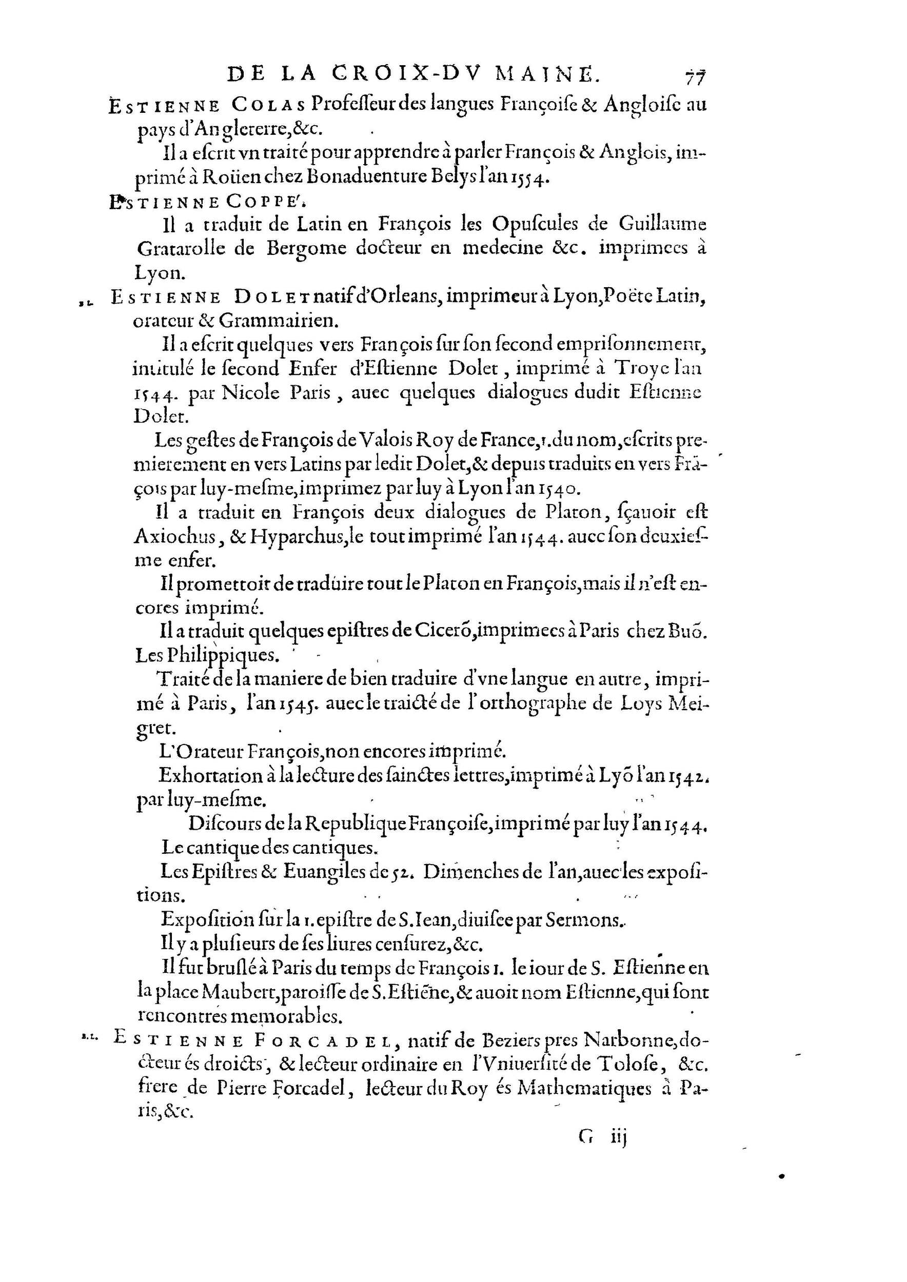 1584 - Abel L&#039;Angelier - Bibliothèques françaises - BnF