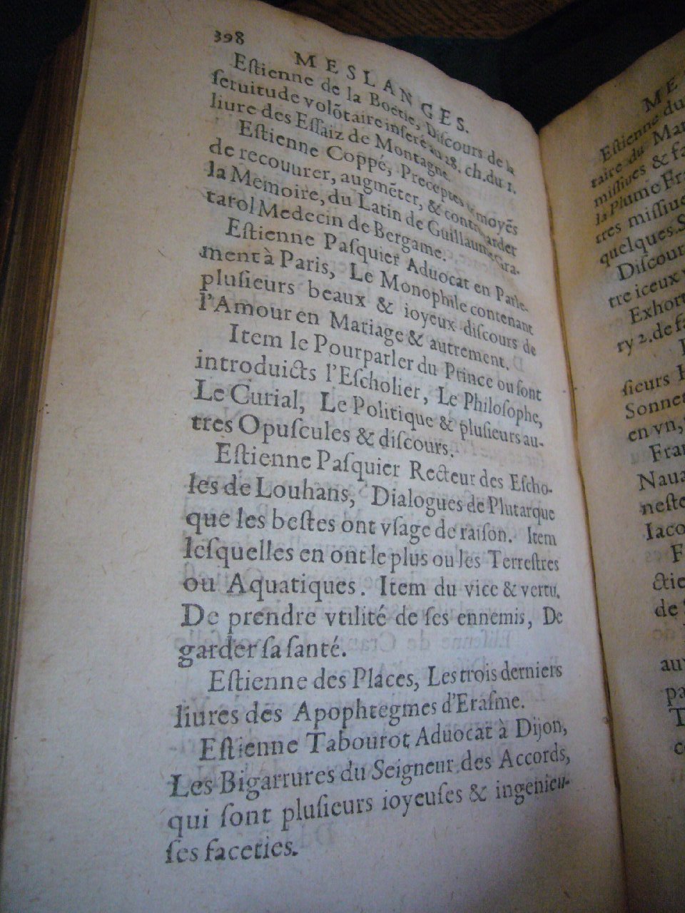 1602 - François Jacquin - Trésor des bons esprits français - BnF Arsenal