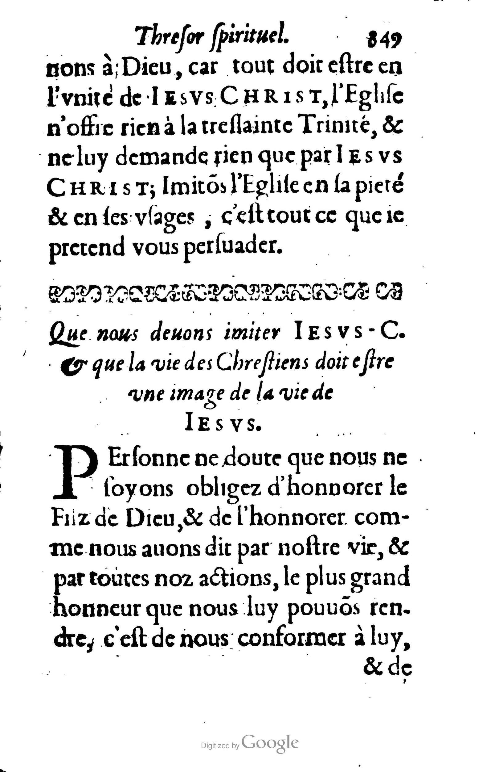 1633 - François Waudré - Trésor spirituel contenant les excellences du christianisme - BM Lyon