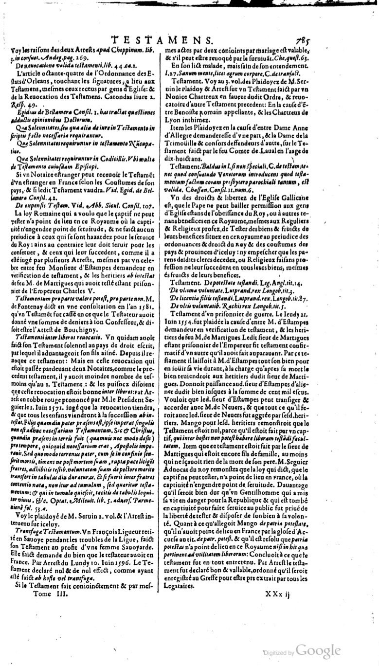 1629 - Veuve Nicolas Buon - Trésor du droit français (21754 T. 3) - BM Lyon 1629 - Veuve Nicolas Buon - Trésor du droit français (21754 T. 3) - BM Lyon