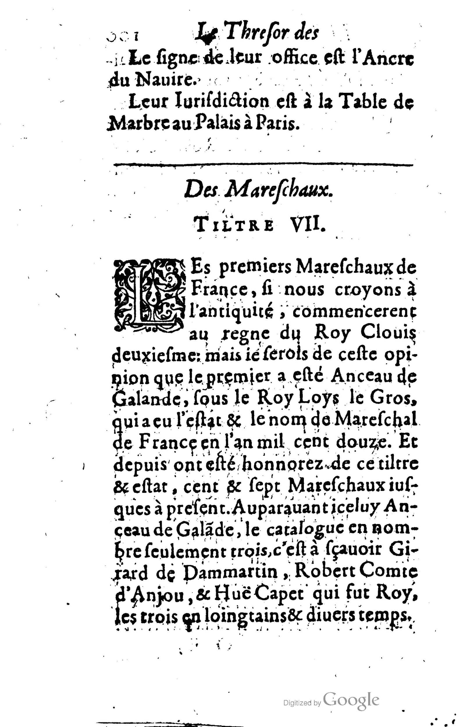 1619 - Jean Corrozet - Trésor des histoires de France - BSB Munich