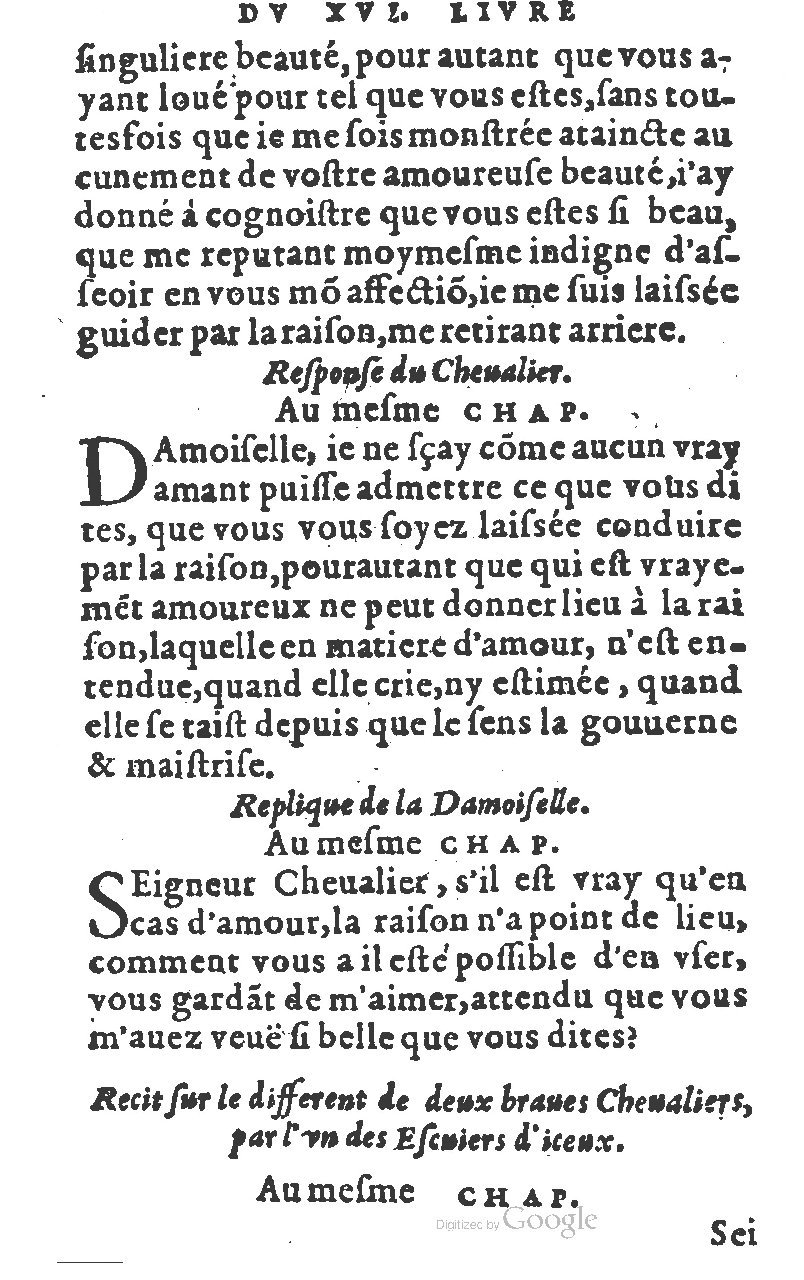 1582 - Jean Huguetan - Trésor des Amadis T. 1 - BM Lyon