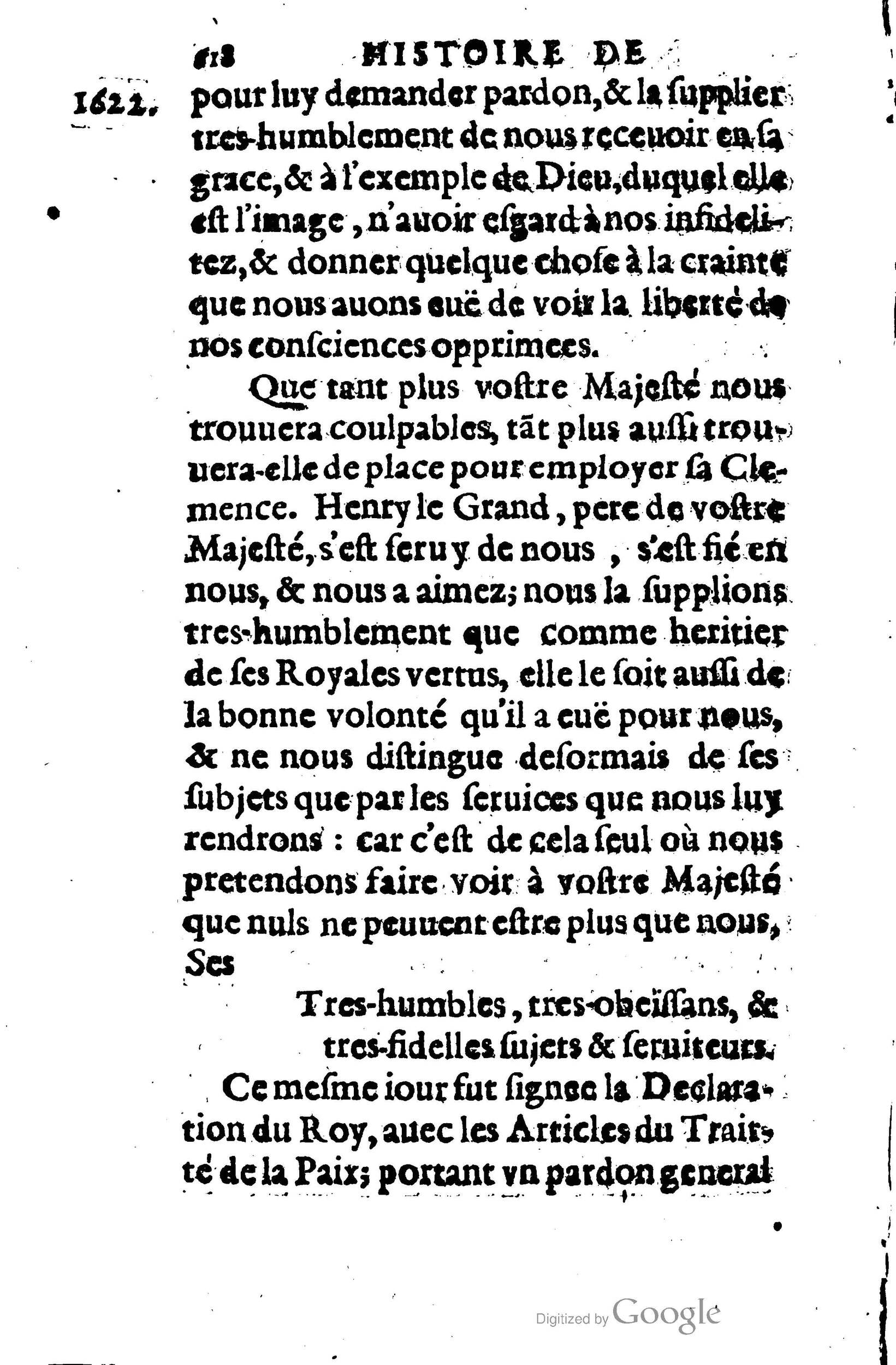 1623 - Joseph Bouillerot - Trésor de l’histoire générale de notre temps - BM Lyon