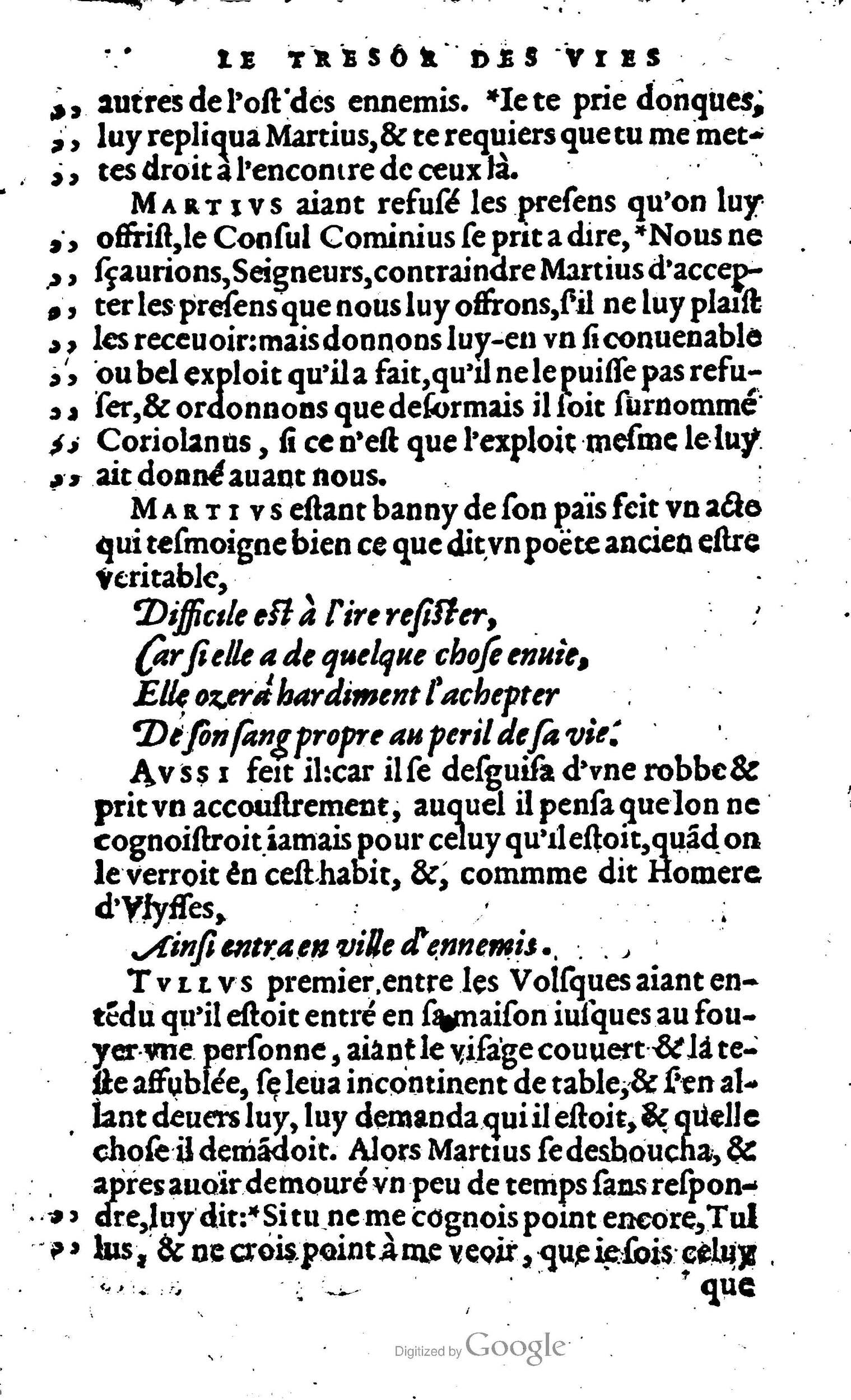 1568 - Willem Silvius - Trésor des vies de Plutarque - Anvers Plantin-Moretus