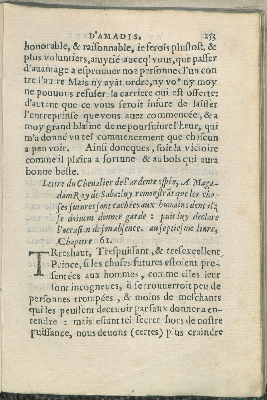 1559 - Pierre Regnard - Trésor des Amadis - Det KLG Copenhague