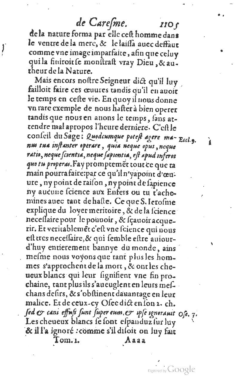 1607 - Nicolas Du Fossé - Trésor quadragésimal - T 01 - BM Lyon 1607 - Nicolas Du Fossé - Trésor quadragésimal - T 01 - BM Lyon