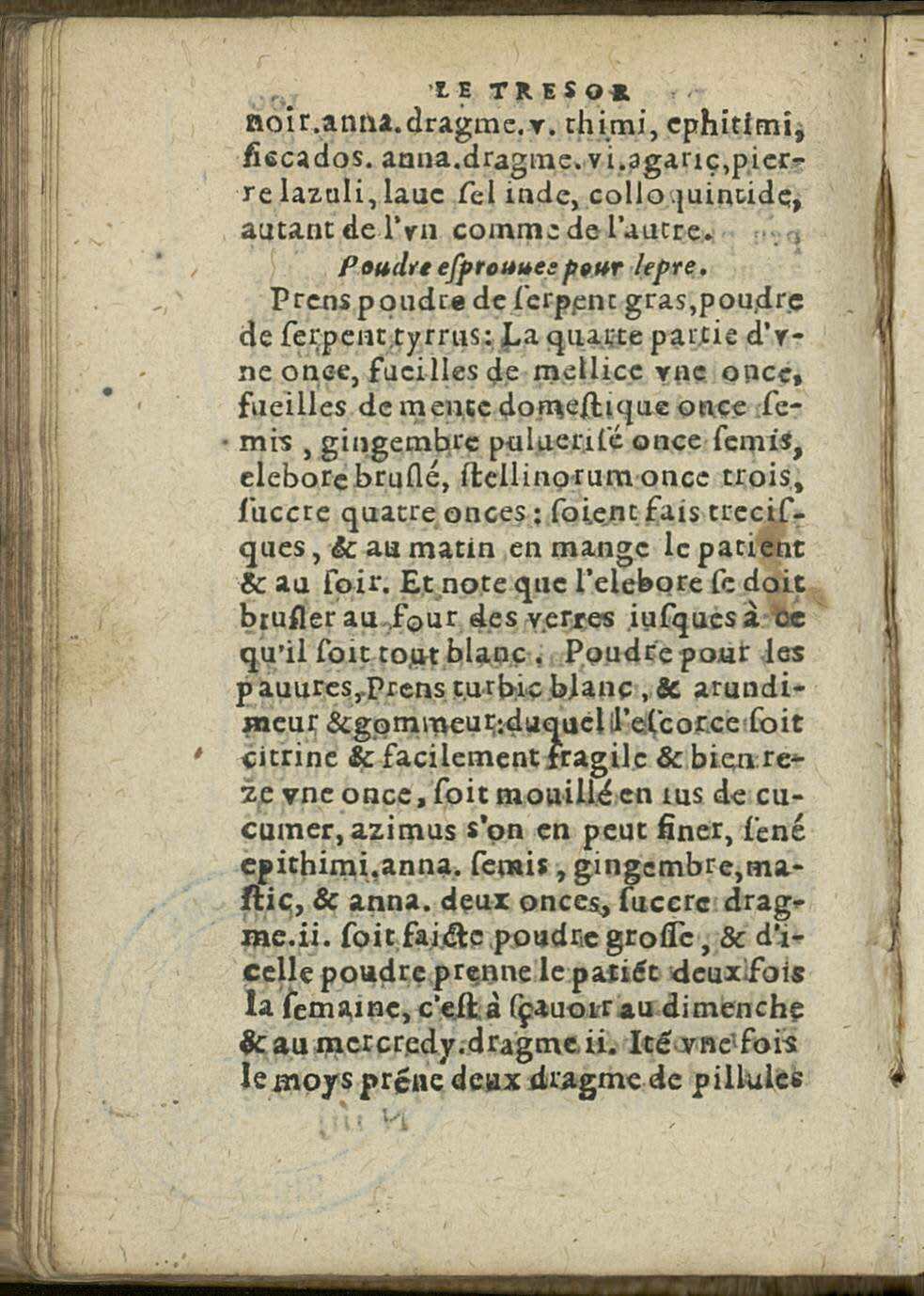 1581 - Jean Bailleur - Trésor des pauvres - Le Havre