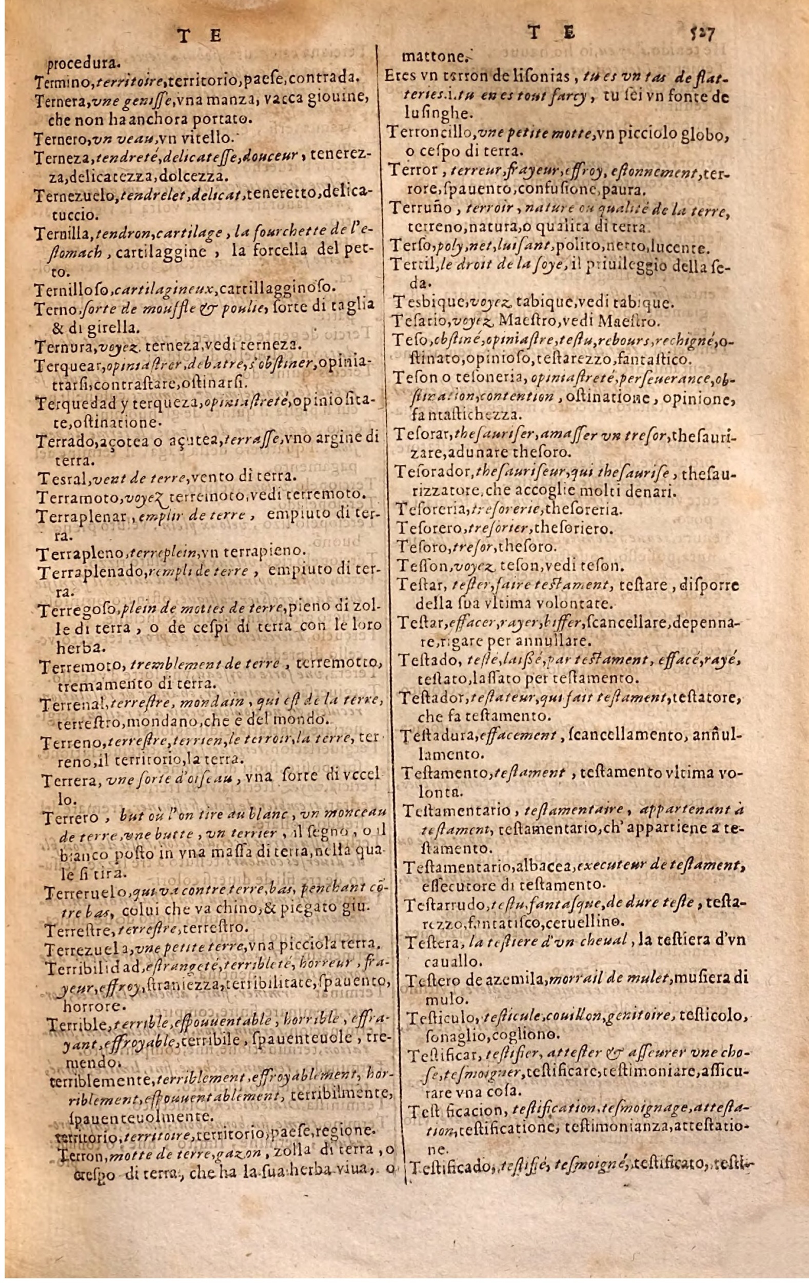 1627 - Jacques Crespin - Trésor des trois langues - Regensburg