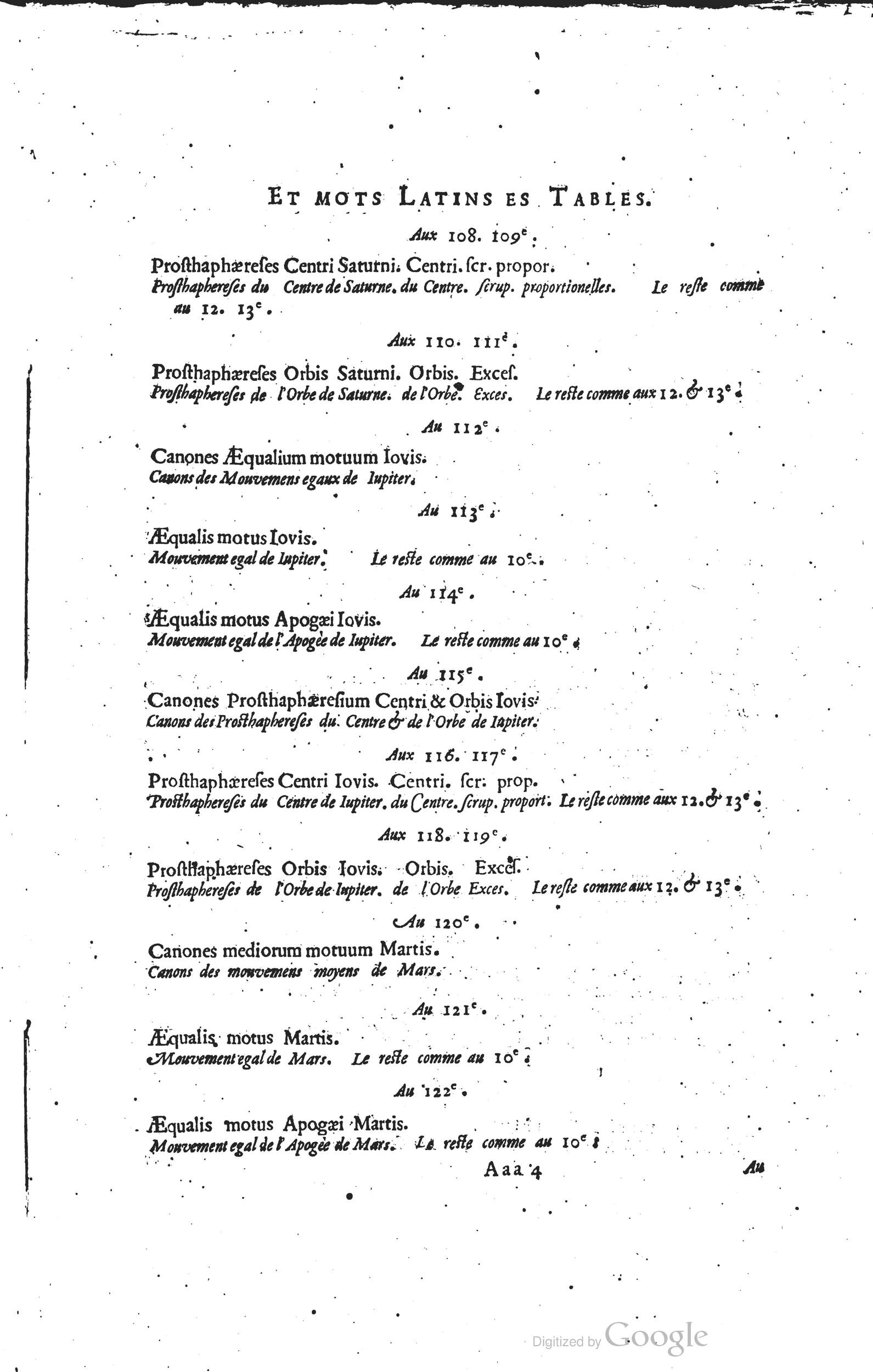 1634 - Zacharie Roman - Les Tables perpétuelles - Universiteit Leiden