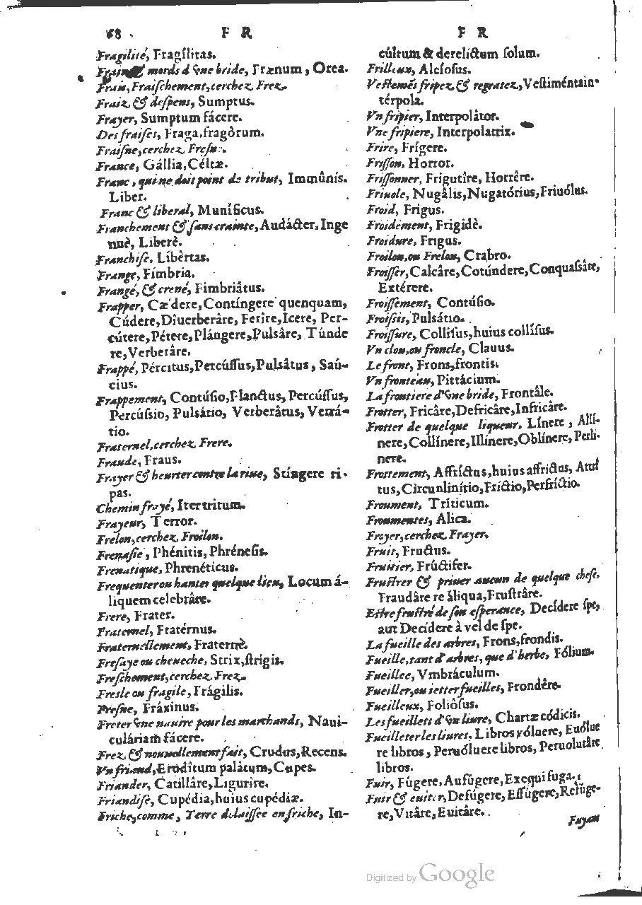 1564 - Henri Hylaire et Louis Cloquemin - Trésor des mots et traits français - BSB Munich