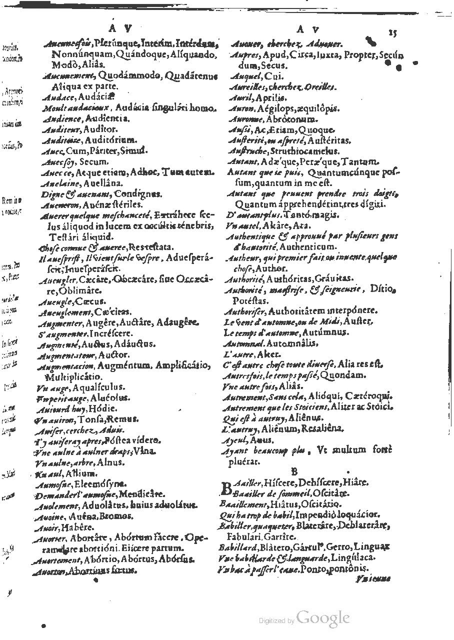 1564 - Henri Hylaire et Louis Cloquemin - Trésor des mots et traits français - BSB Munich