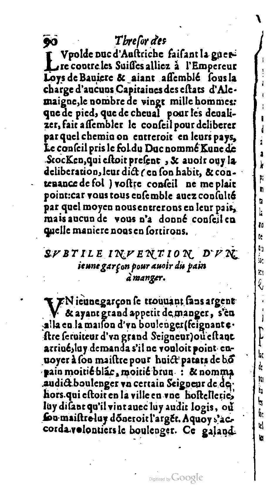 1611 - Romain de Beauvais - Trésor des récréations - BM Lyon
