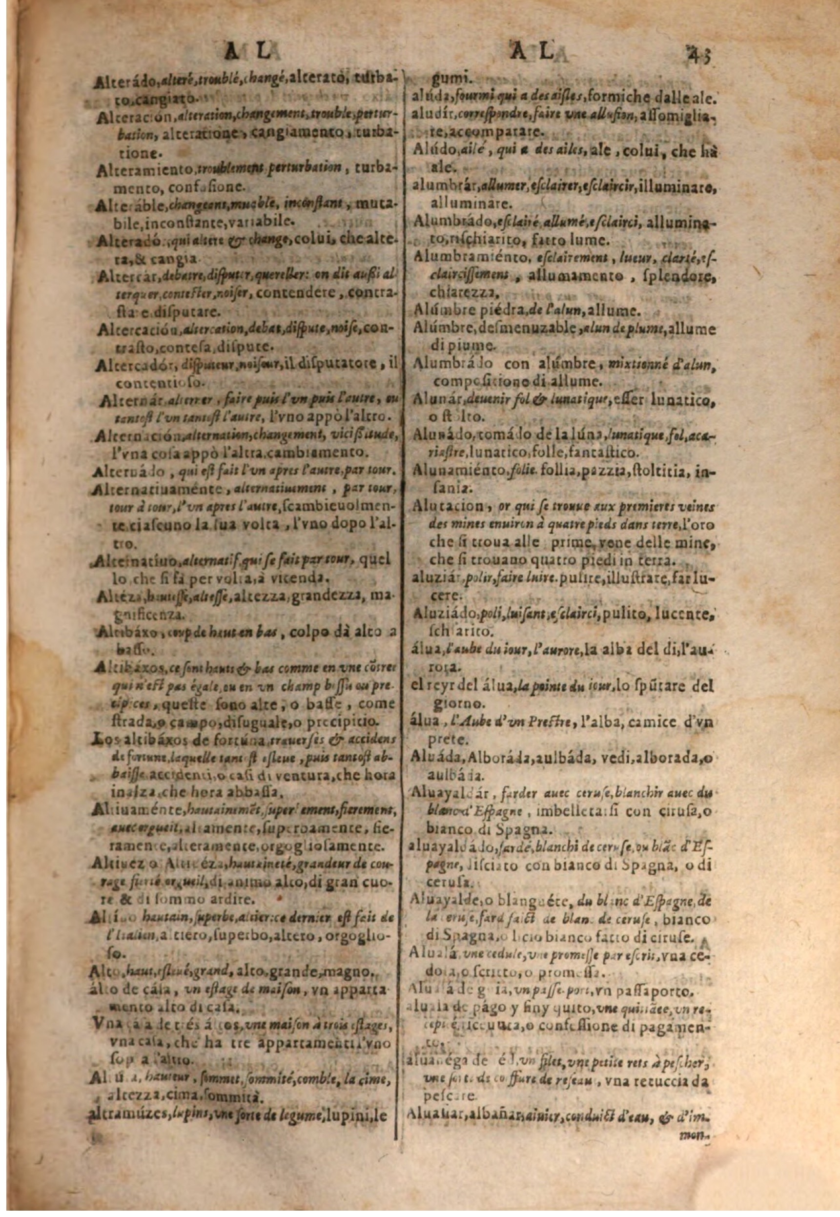 1637 - Jacques Crespin - Trésor des trois langues (Trois parties) - BSB Munich