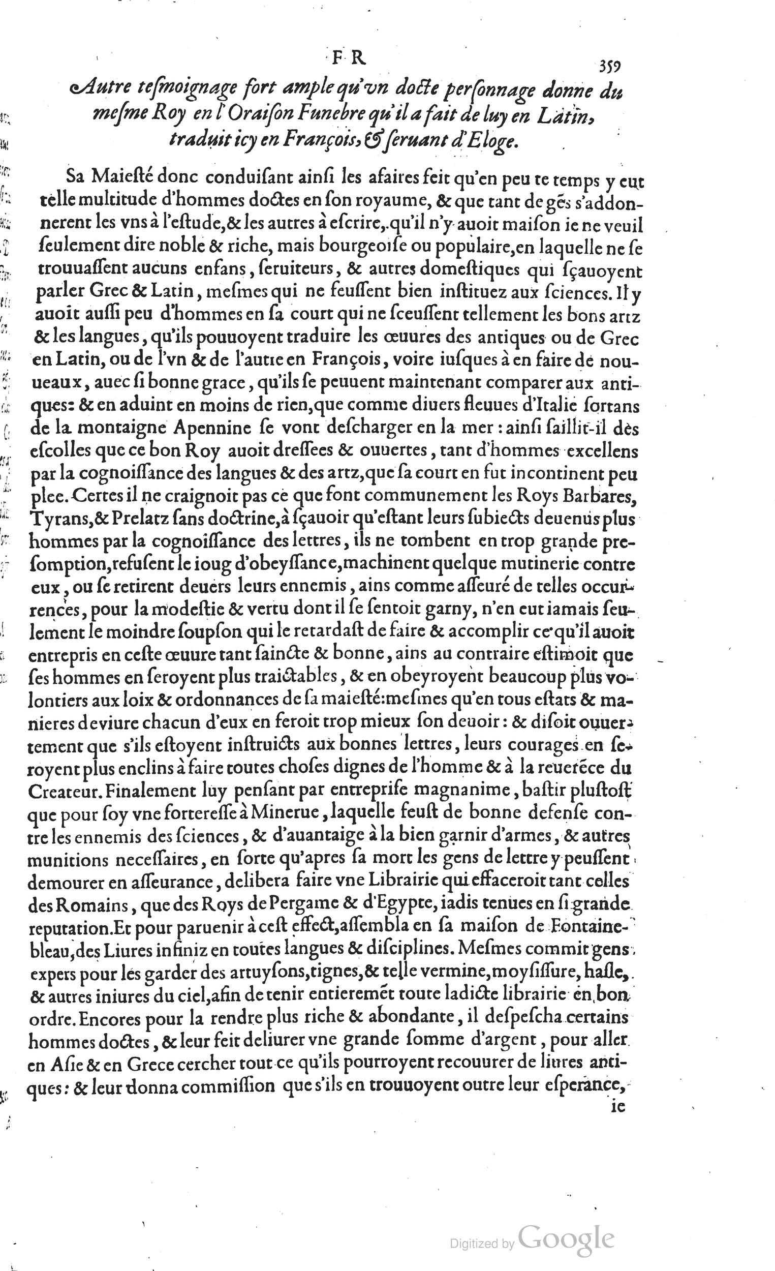 1585 - Barthélemy Honorat - Bibliothèques françaises - BSB Munich