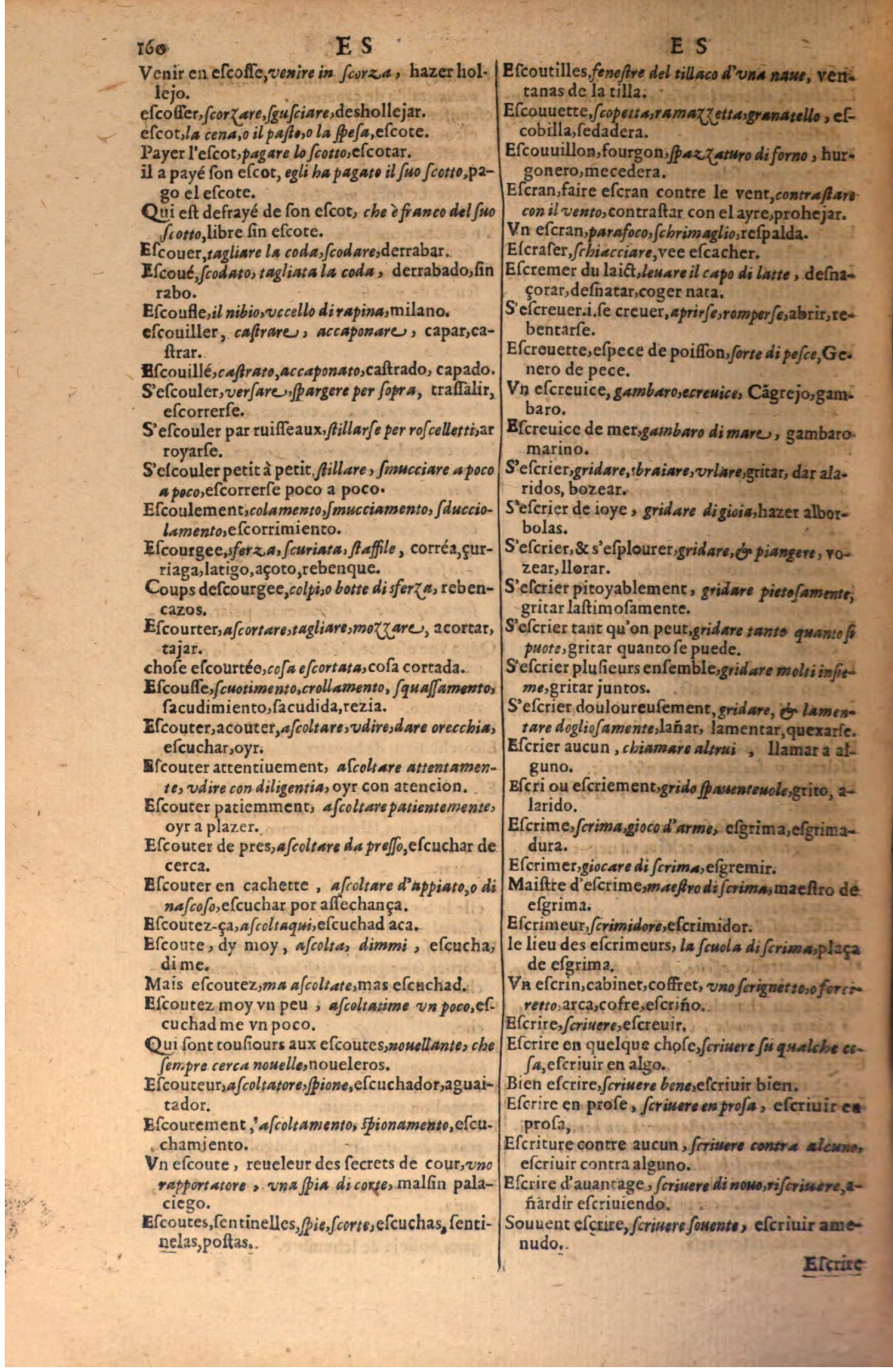 1616 - Pierre de la Rovière - Trésor des trois langues (Seconde partie) - BSB Munich