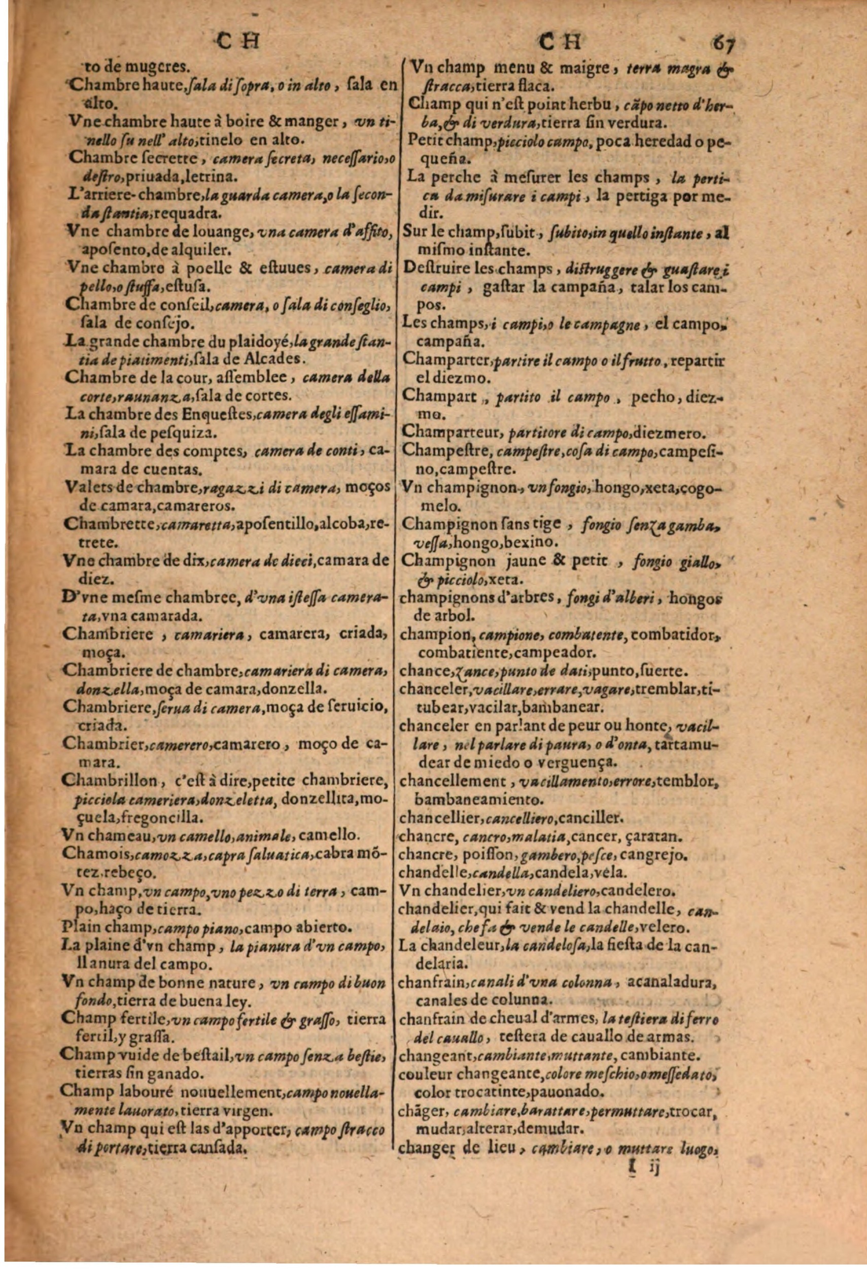1616 - Pierre de la Rovière - Trésor des trois langues (Seconde partie) - BSB Munich