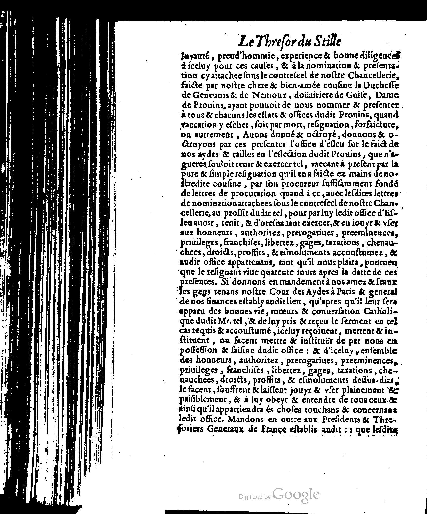 1614 - Jean Richer - Trésor du nouveau style et protocole de la chancellerie de France - BSB Munich 1614 - Jean Richer - Trésor du nouveau style et protocole de la chancellerie de France - BSB Munich