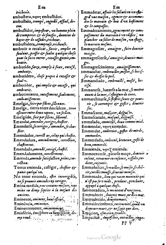 1621 - Adrian Tiffaine - Trésor des deux langues espagnole et française - BM Lyon