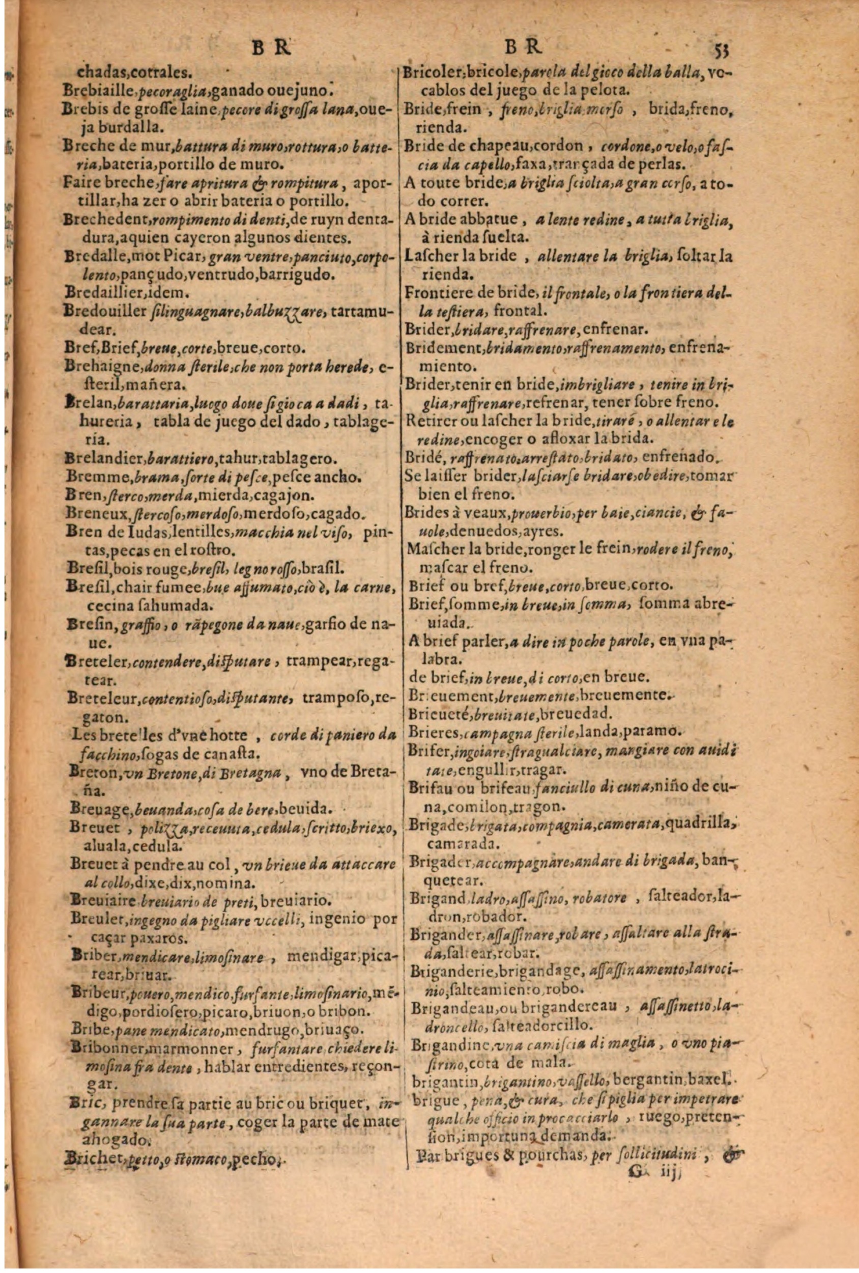 1616 - Pierre de la Rovière - Trésor des trois langues (Seconde partie) - BSB Munich