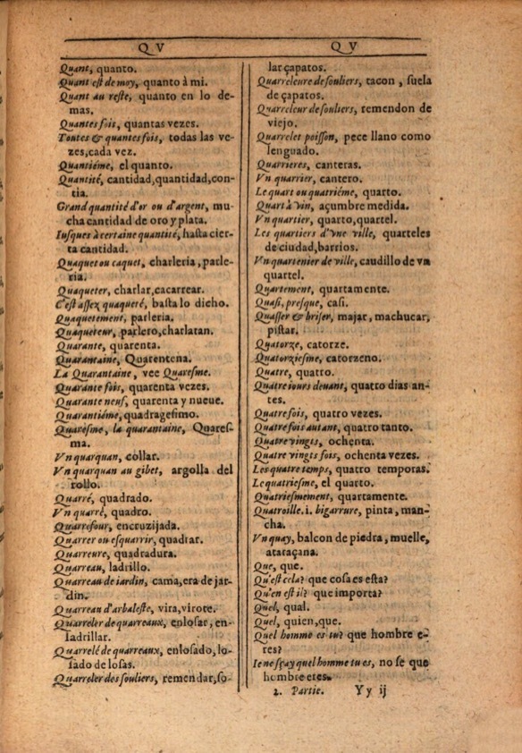 1607 - Marc Orry - Trésor des deux langues espagnole et française (Première et Seconde parties) - ÖNB Wien