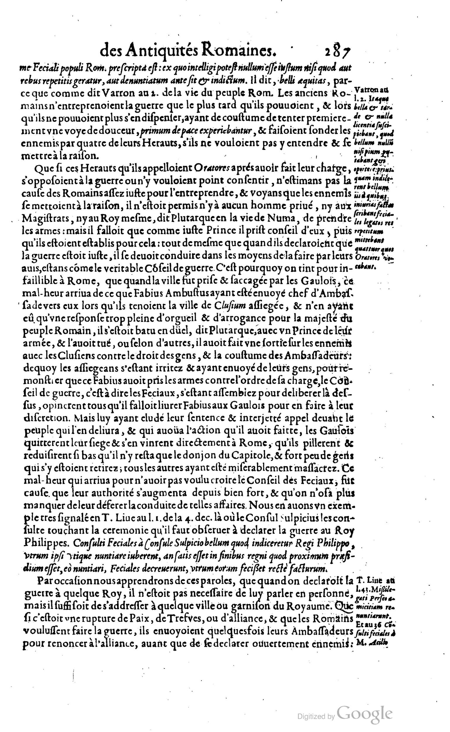 1650 - Denis Thierry - Trésor des antiquités romaines - BM Lyon