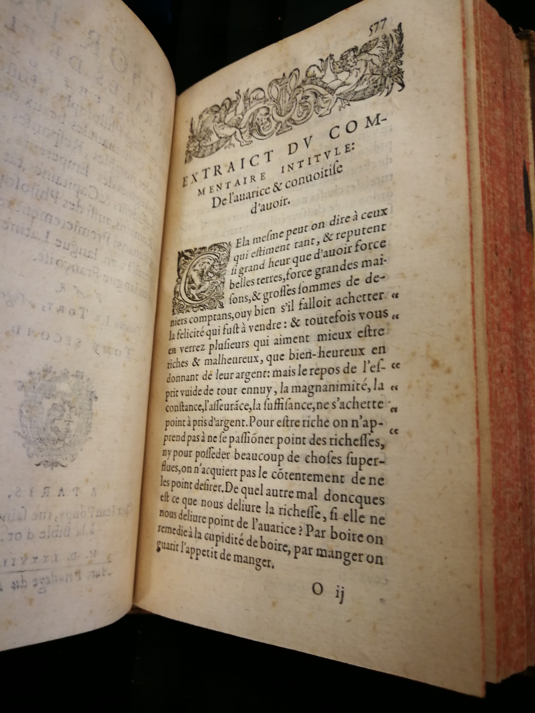 1577 - Jean Poupy - Trésor des morales de Plutarque - Les Méjanes, Aix-en-Provence