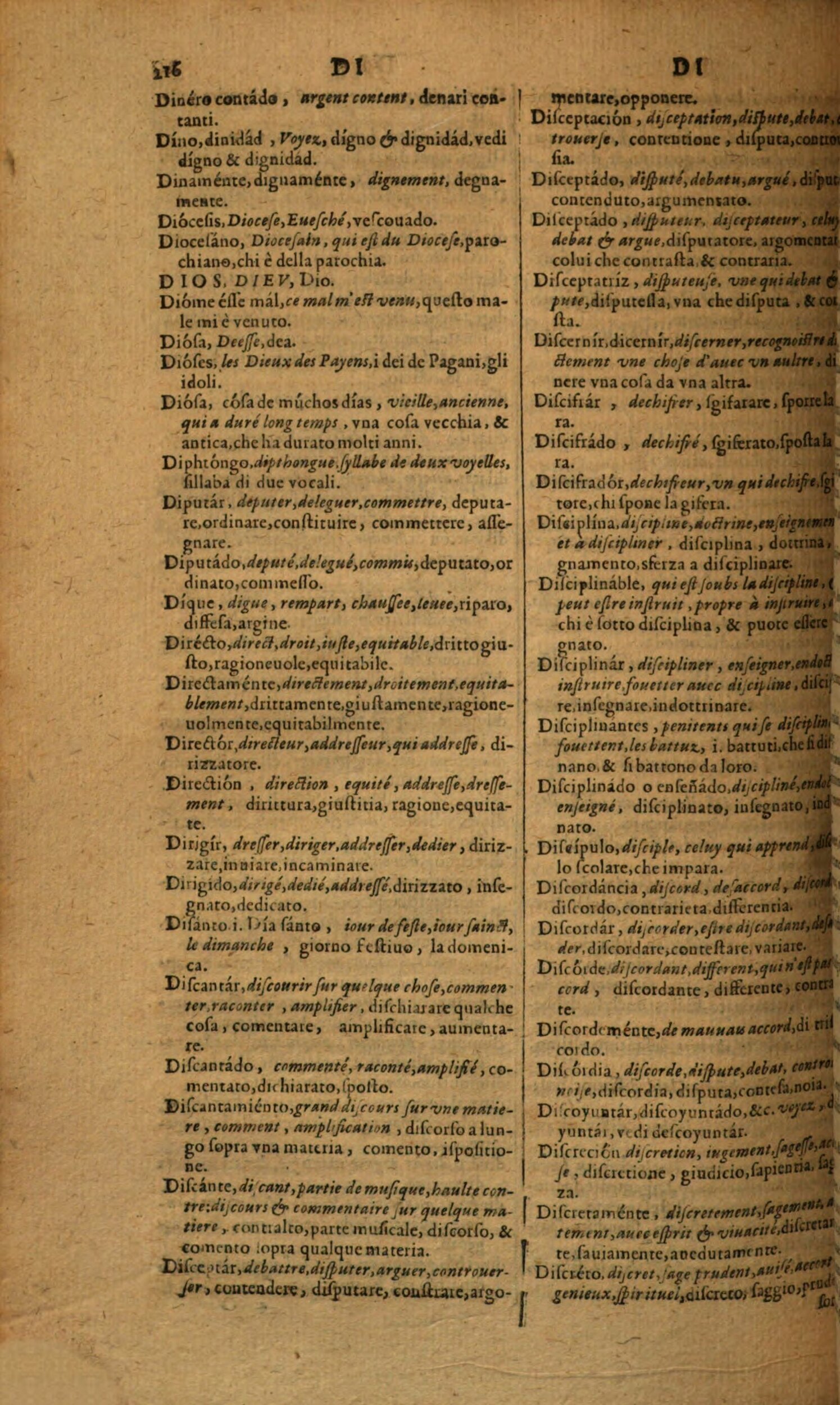1617 - Samuel Crespin - Trésor des trois langues espagnole, française et italienne (Première partie) - Regensburg