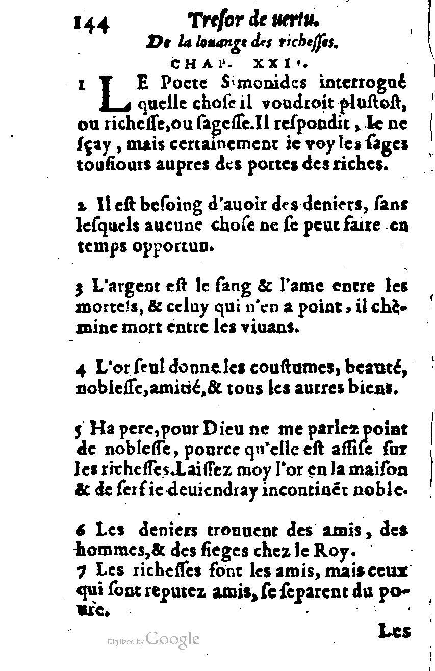 1576 - Benoît Rigaud - Trésor de vertu - British Library 1576 - Benoît Rigaud - Trésor de vertu - British Library