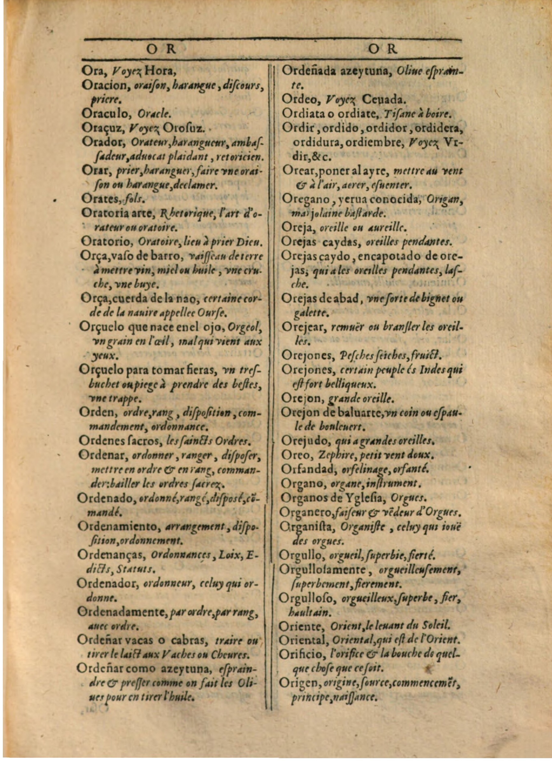 1607 - Marc Orry - Trésor des deux langues espagnole et française (Première partie) - BSB Munich 1607 - Marc Orry - Trésor des deux langues espagnole et française (Première partie) - BSB Munich