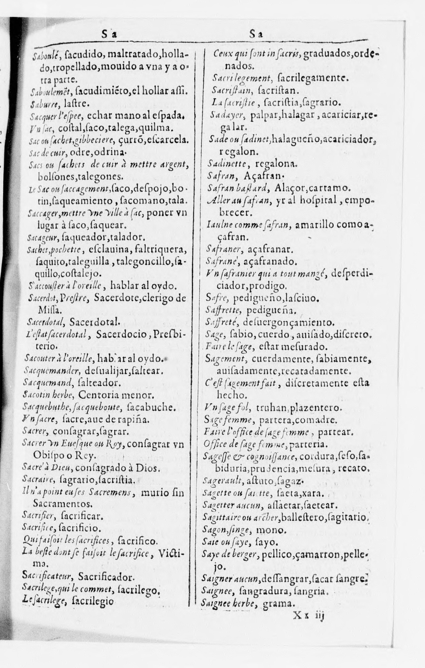 1616 - Veuve Marc Orry - Trésor des deux langues espagnole et française (Seconde partie) - BnF 1616 - Veuve Marc Orry - Trésor des deux langues espagnole et française (Seconde partie) - BnF