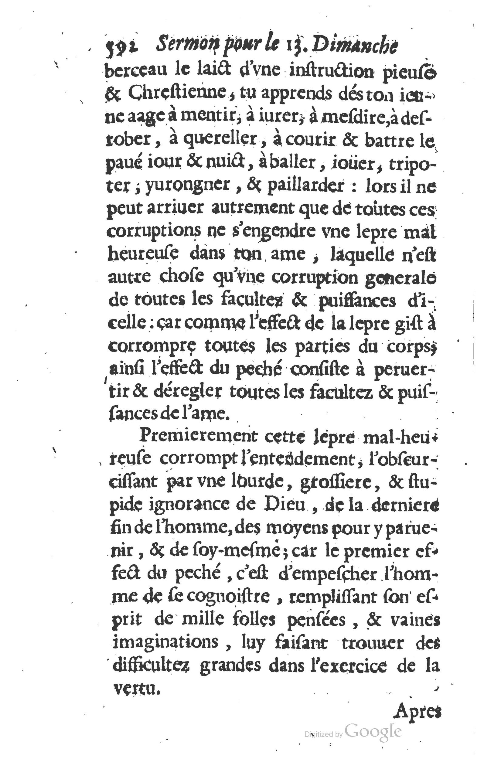1629 - Manassés de Préaulx - Sermons ou Trésors de la piété chrétienne - BM Lyon